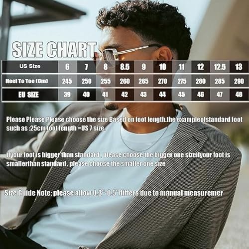 Men's Leather Fashion Sneakers Simple Handmade Vintage Low Top Round-Toe Elastic Lace Up Slip on Casual Shoes Comfortable Non Slip Classic Tennis Shoes
