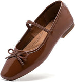 Bow Round Toe Dress Flats