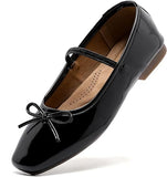 Bow Round Toe Dress Flats