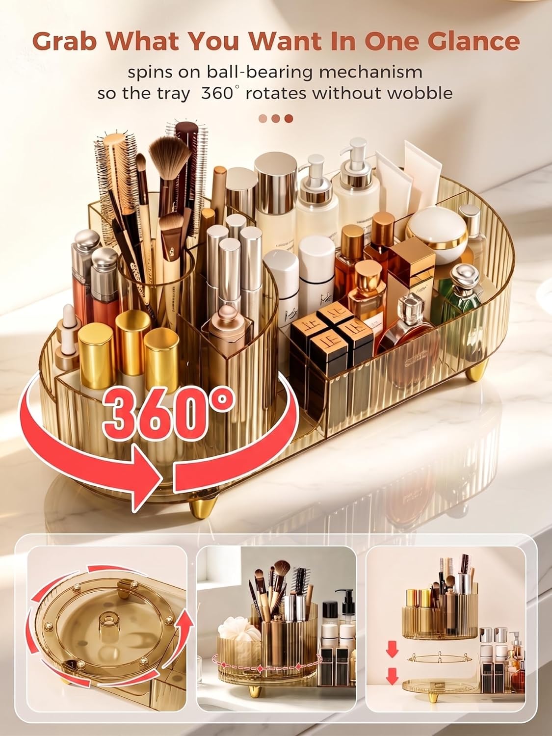 Rotating Makeup Organizer