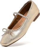 Bow Round Toe Dress Flats