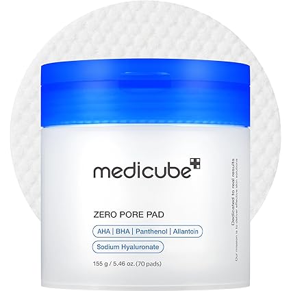 medicube Toner Pads Red Succinic Acid Panthenol Facial Peeling Pad | Exfoliating Toner Pad for Breakout-Prone Skin | Niacinamide, AHA, BHA, and Soothing Panthenol - Non-Comedogenic, 70 Pads (1 Pack)
