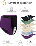 ALLBASE Women's High Absorbency Period Underwear - Leak-Proof &amp; Reusable Menstrual Pants