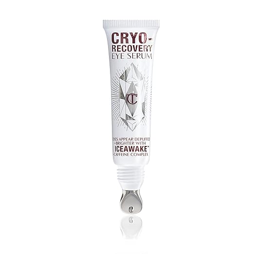 Charlotte Tilbury Cryo-Recovery Eye Serum - Cooling Dark Circles Under Eye Treatment - Addresses Fine Lines, Wrinkles & Puffiness - Infused with Caffeine to Boost Elasticity