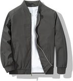 Men's Bomber Jacket Fashion Stylish Lightweight Windbreaker Spring Fall Casual Jackets for Men