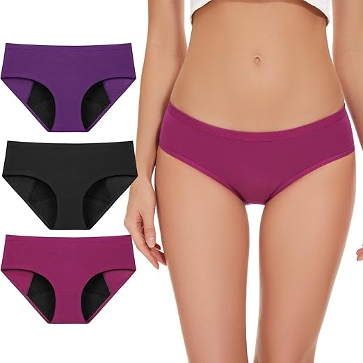 ALLBASE Women's High Absorbency Period Underwear - Leak-Proof &amp; Reusable Menstrual Pants